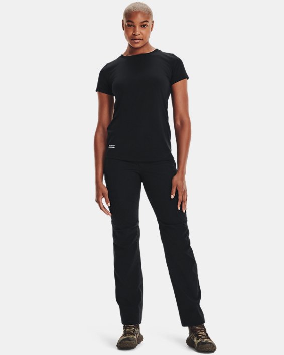 Women's UA Tactical Tech™ Short Sleeve, Black, pdpMainDesktop image number 2